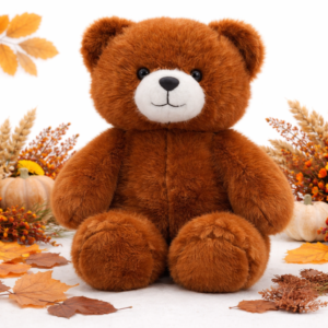 PiheMackó barna plüss maci – puha, ölelhető teddy mackó gyerekeknek és ajándéknak (BBJ) - Image 1