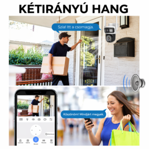 LunariSo WiFi + 4G okos biztonsági kamera szirénával – 360° forgatható IP kamera humán mozgásérzékeléssel, kétirányú hanggal és mobilos vezérléssel CAM360-005 (BBD) - Image 3