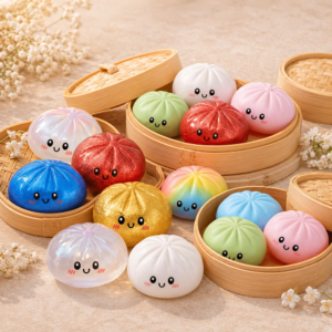 Mystery dumpling meglepetés gombóc – gyűjthető színes dumpling squishy, random színnel EREDETI - Image 8