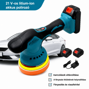 THOLux M-9121 akkus polírozó 20V – vezeték nélküli autó polírozó és waxoló gép (BBJH) - Image 3