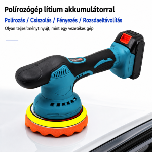 THOLux M-9121 akkus polírozó 20V – vezeték nélküli autó polírozó és waxoló gép (BBJH) - Image 6